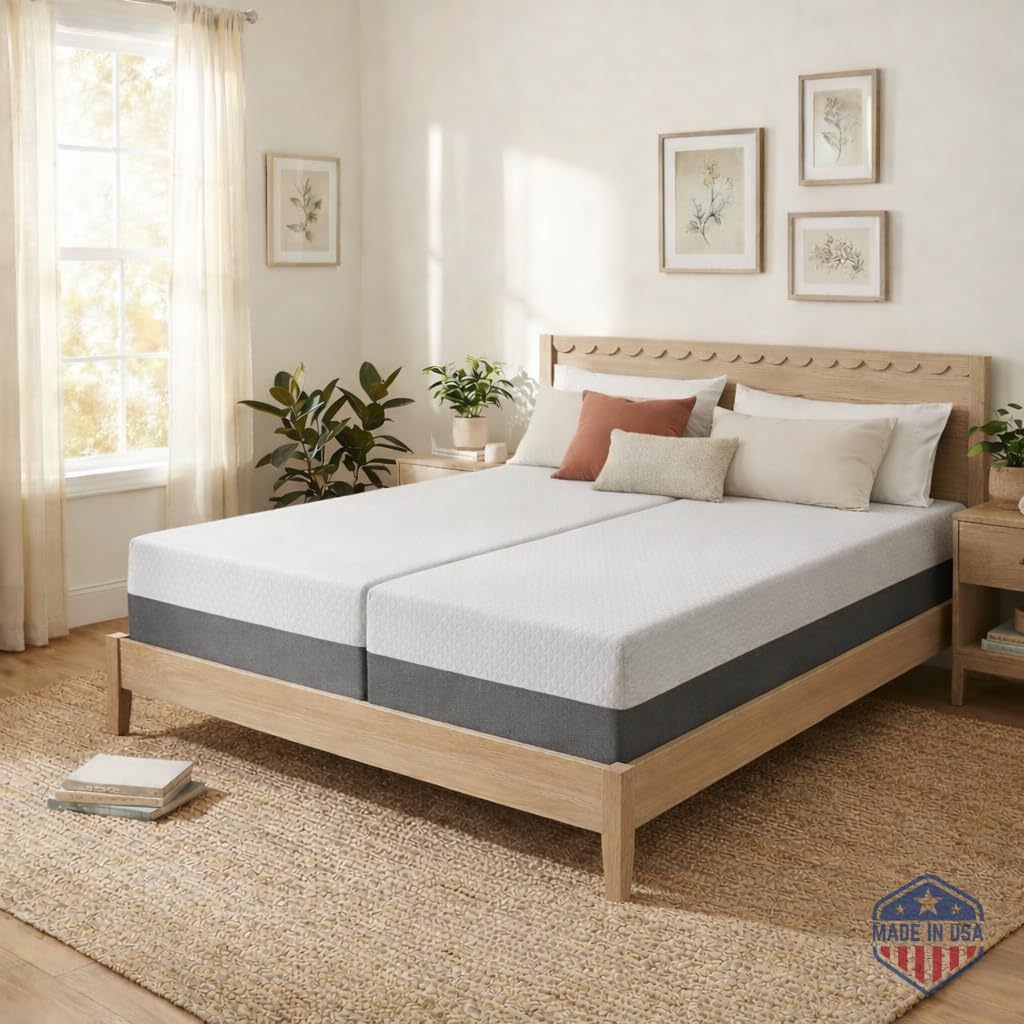Amazon.com: Celestial Sleep 8 Inch Split King Mattress, Made in
